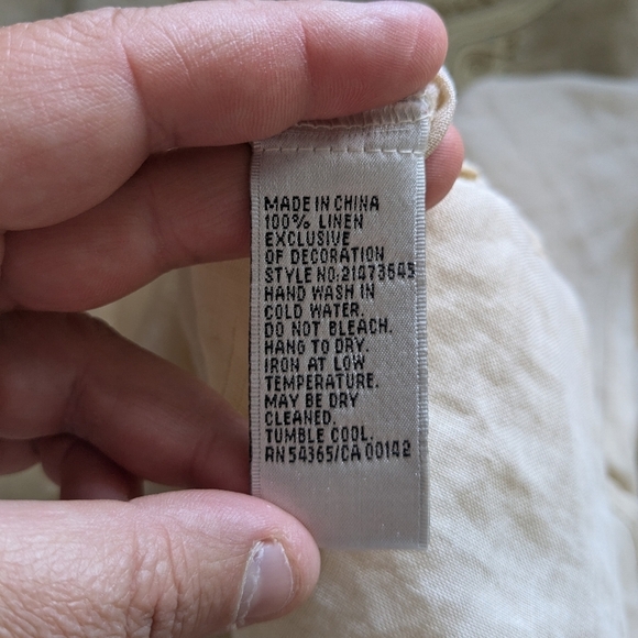 BIANCA NYGARD Plus Size Tunic Women Blouse Size 24W 100% Linen Boho - Picture 9 of 12